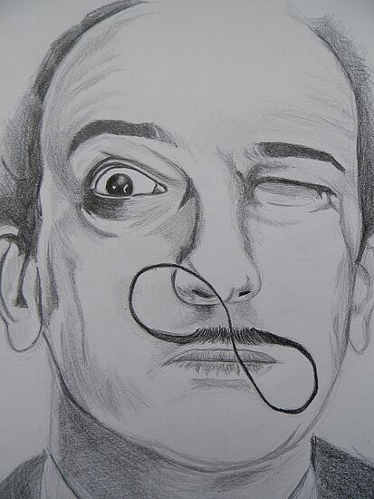 Dali bewegt - mit Pinsel und Stift ...