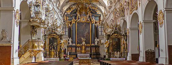 Die Ringkrypta von St. Emmeram.