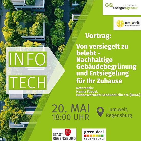 info-TECH: Von versiegelt zu belebt - Nachhaltige Gebäudebegrünung und Entsiegelung für Ihr Zuhause