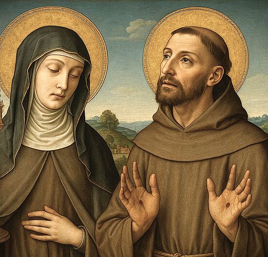 Hl. Klara und Hl. Franz von Assisi