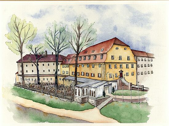 Kindgerechte Einblicke mit kleiner Schnitzeljagd übers Spitalgelände