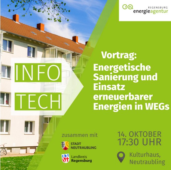 info-TECH: Energetische Sanierung und Einsatz erneuerbarer Energien in WEGs